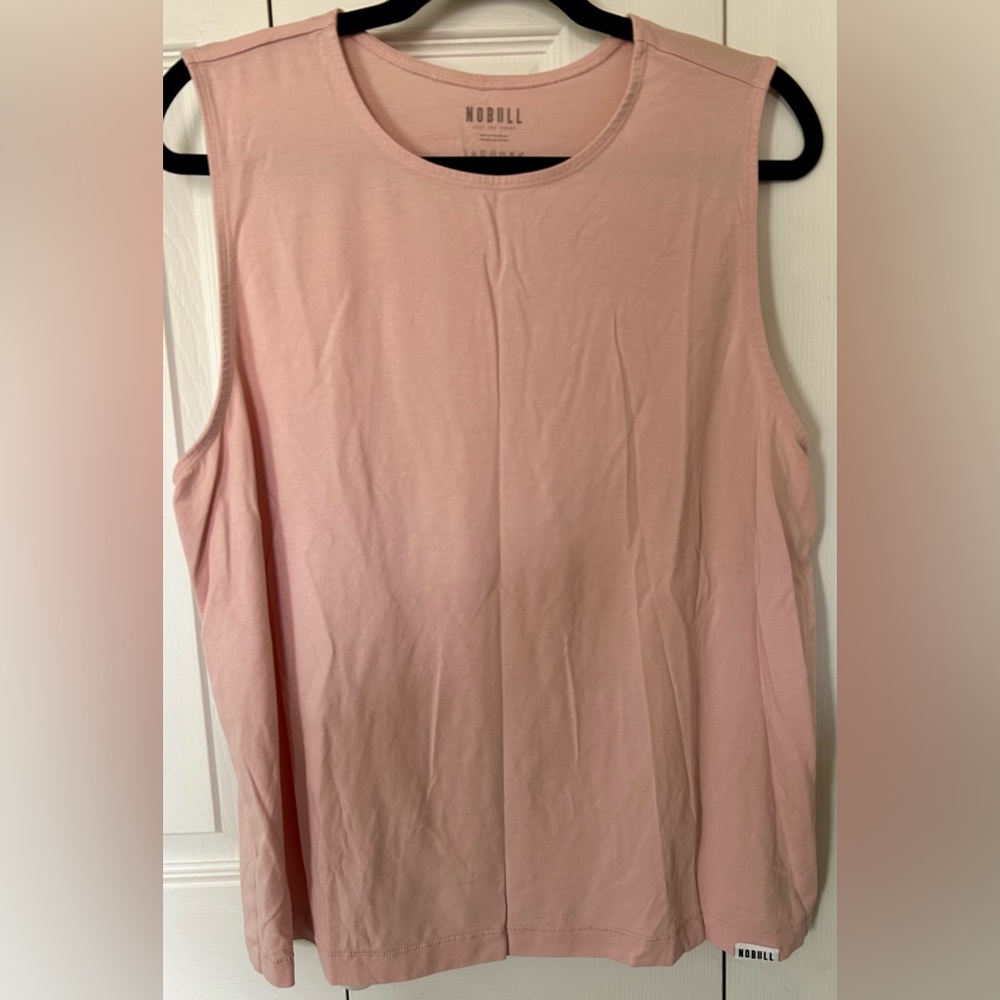 Women's NOBULL XL Pink Sleeveless Tank Top Stretch Lightweight